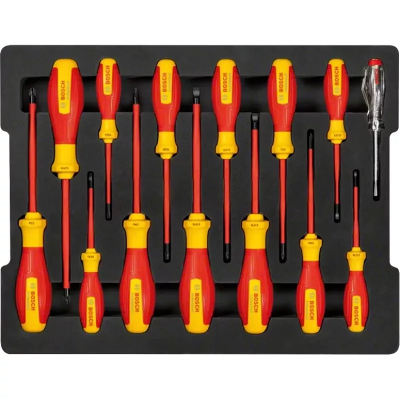 Bosch Professional VDE-Schraubendreher-Set, gemischt, 14-teilig (1600A02NF9)
