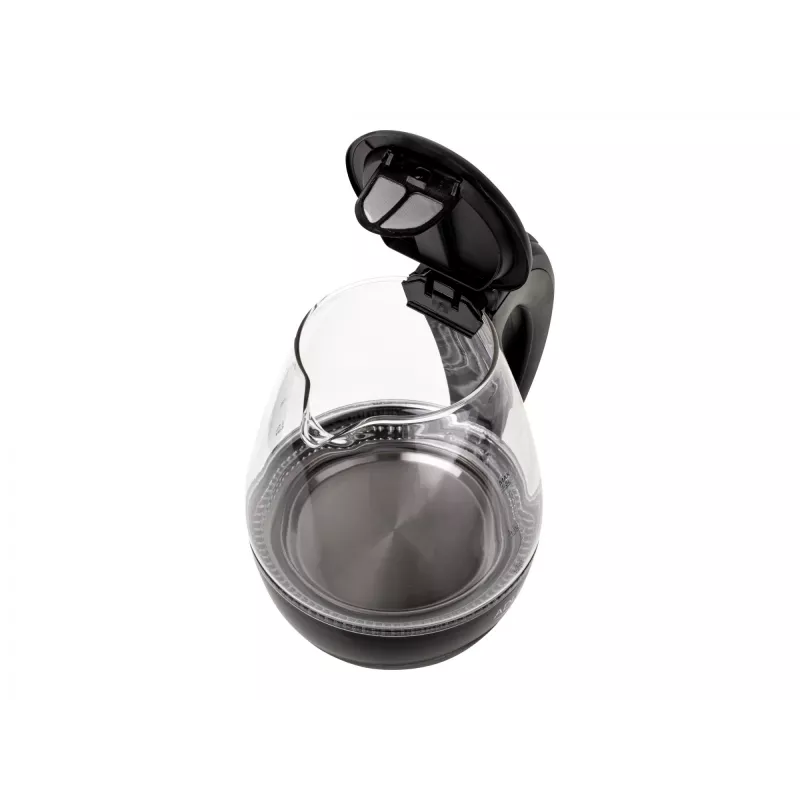 Wasserkocher | Adler | Wasserkocher | AD 1224 | Standard | 2000 W | 1,5 L | Glas | 360°-Drehsockel | Schwarz