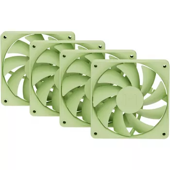 Computer-Kühllüfter HYTE FA12-MM-4 120 mm, 1500 U/min, 72 m³/h, 1,6 mmH₂O, Fluiddynamiklager, grün, 4er-Pack