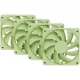 Computer-Kühllüfter HYTE FA12-MM-4 120 mm, 1500 U/min, 72 m³/h, 1,6 mmH₂O, Fluiddynamiklager, grün, 4er-Pack