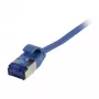 Synergy 21 Patchkabel RJ45, CAT6A 500 MHz, 0,25 m, Blau, U/FTP, Slimline Rund d=3,8 mm, TPE (Superflex), AWG32, Synergy 21 – Digital/Daten – Netzwerk