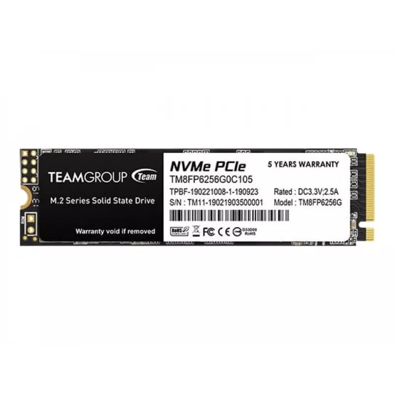 Team Group MP33 - SSD - 256 GB - Internal - M.2 2280 - PCIe 3.0 x4 (NVMe)