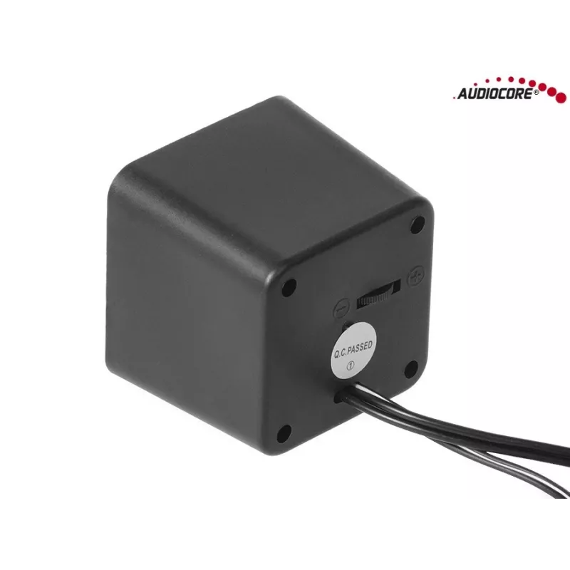 2-Wege-PC-Lautsprecher Audiocore AC870 B — 3 W RMS, kabelgebundene USB-Stromversorgung, 3,5-mm-Eingang, 2.0 Kanäle
