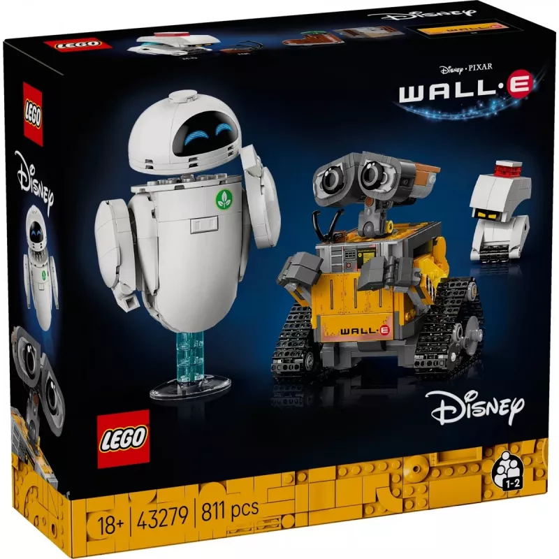 LEGO Bauset Disney Pixar WALL·E und EVE 43279 — 811 Teile, 130 mm Höhe, für 18+