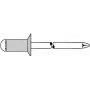 Blindniete GESIPA 5×18 mm Senkkopf KS für 12,0–14,0 mm, 500er-Pack