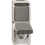 Unterputzdose Merten MEG3495-8029 Typ F, Grau, 73×165×60 mm
