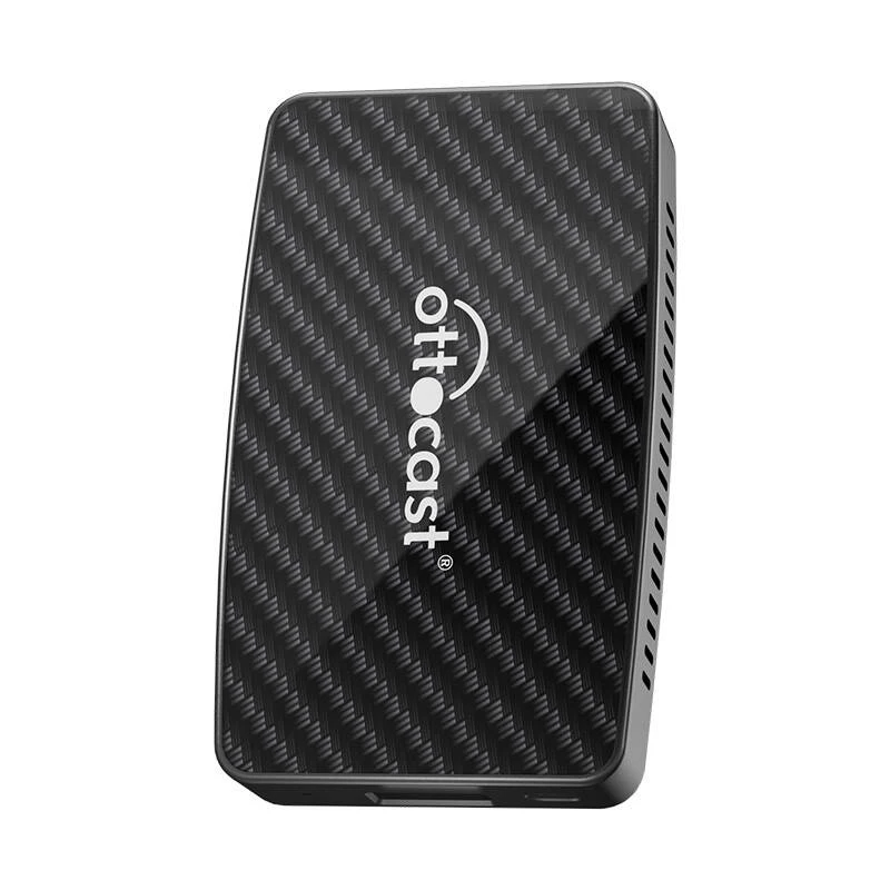 CarPlay/Android Adapter Ottocast CA400-S – 4-in-1: kabelloses CarPlay & Android Auto, kabelgebundenes Apple CarPlay & Android Auto, schwarz