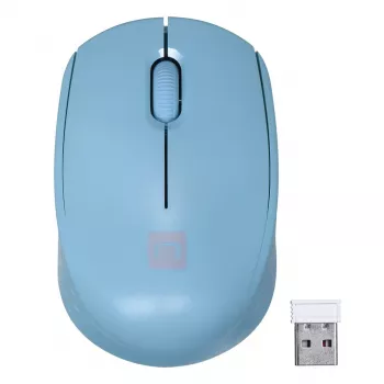 Kabellose beidhändige Maus NATEC STORK – Bluetooth + USB Typ-A, 1600 DPI, 3 Tasten, Hellblau