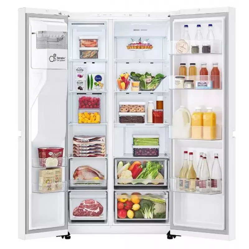 LG GSLC40SWPE Side-by-Side-Kühlschrank Freistehend 638 L Weiß