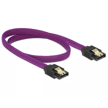 SATA-Kabel DeLOCK 83691 0,5 m SATA 7-Pin Violett