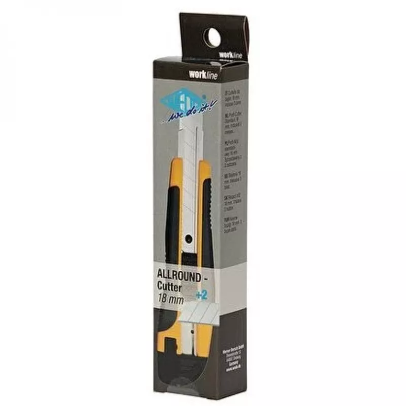 Cuttermesser WEDO 78 618 — Abbrechklinge, 40 mm Schnittbreite, Stahlgehäuse, 170 mm Länge