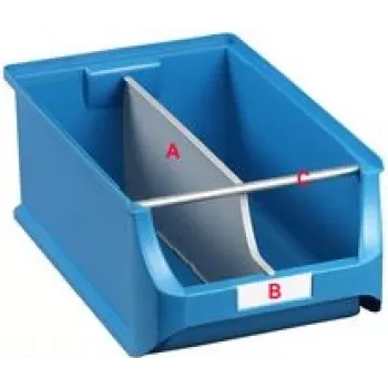 Aufbewahrungsbox-Etikett für allit ProfiPlus Box 5 — weiße Kartoneinlage