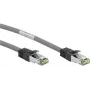 Goobay CAT 8.1 Patchkabel, S/FTP (PiMF), Grau, 7,5 m – LSZH halogenfrei, Kupfer AWG 24 (55140)