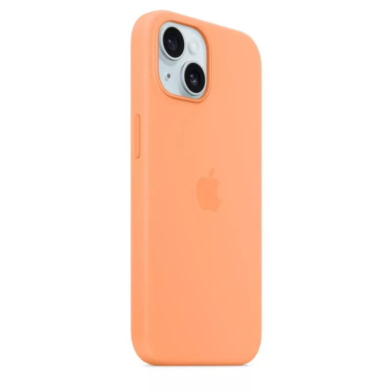 Apple iPhone 15 Silicone Case mit MagSafe – Orange Sorbet