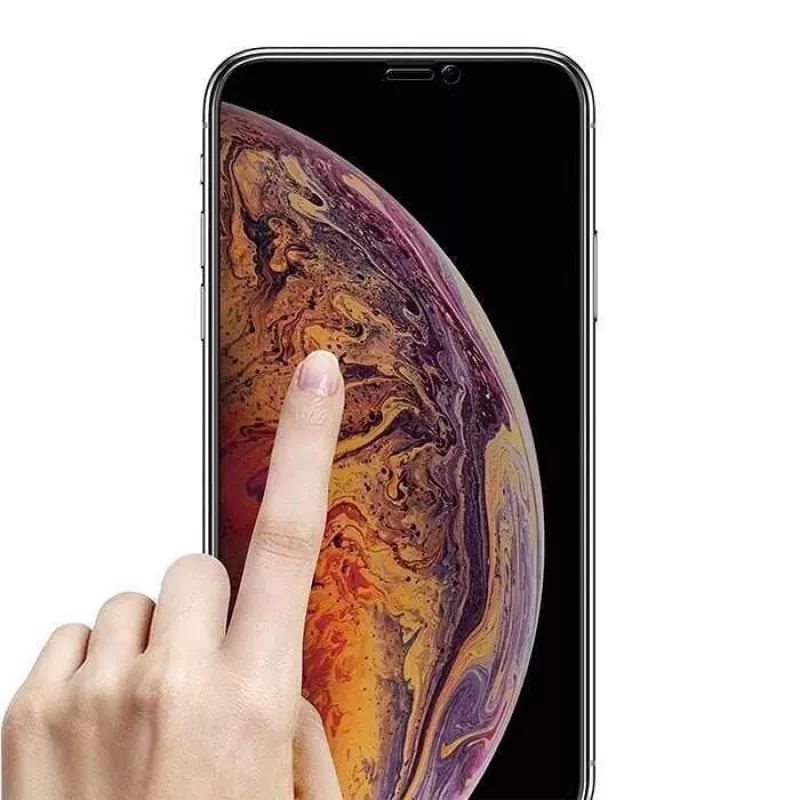 Gehärtetes Glas Displayschutz Devia Real Series für iPhone XS Max 3D Full Screen Schwarz