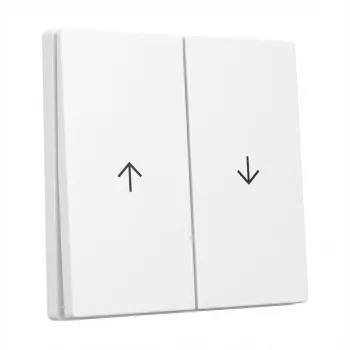 gira Wippabdeckung 2-fach Pfeil System 55 reinweiß (Modell 329403)