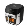 Heißluftfritteuse ESPERANZA EKA005, 8 L Fassungsvermögen, 1600 W, Touch-Steuerung, 10 Programme, Edelstahl, schwarz