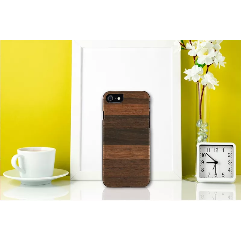 Schutzhülle Man and Wood für iPhone 7/8 – fango Schwarz