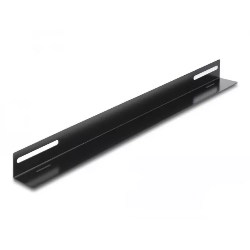 Montagehalterung DeLOCK 19 Zoll 450x40mm 2 Stück Schwarz Metall