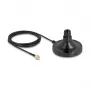 DELOCK ULA100 magnetische Antennenbasis — 1×N-Buchse auf 1×RP-SMA-Stecker, 3 m Kabel, Außenbereich, schwarz