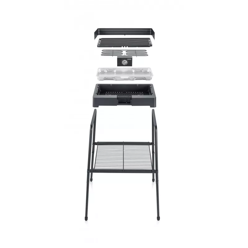 Elektrogrill Severin PG 8568 2200 W Schwarz Rechteckige Kochfläche