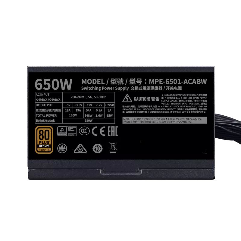 Netzteil MWE Bronze V2 650W 80+ Bronze