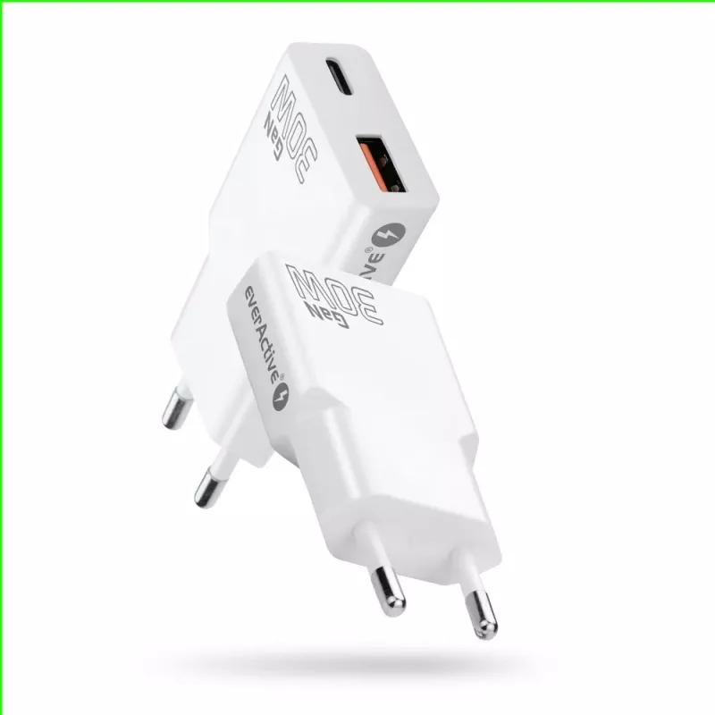 Universelles USB-Wandladegerät everActive SC-380Q Super schlank QC 3.0 – Quick Charge 3.0, kompaktes Design