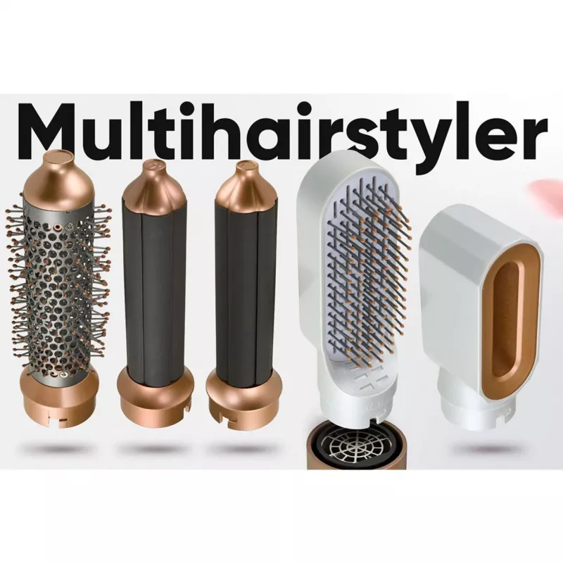 Heißluft-Styler Profi-Care 331321 weiß-rosé — 4-in-1 Multi-Styler, 5 Aufsätze, 1000W, 3 Hitzestufen