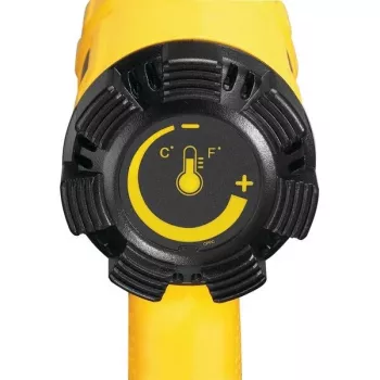 Heißluftgebläse DeWalt D26411 — 1800 W, Pistolengriff, max. 600 °C, 450 l/min Luftstrom, gelb