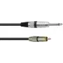 OMNITRONIC Adapterkabel RCA/Klinke 0,9 m schwarz (30225118)