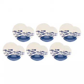 Tafelservice Rose&Tulipani R18390TA18 für 6 Personen, Porzellan-Tischset