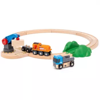 Brio World Güterzug Starter-Set mit Kran