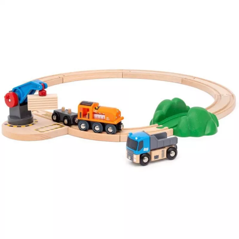 Brio World Güterzug Starter-Set mit Kran