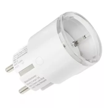 Smart-Steckdose Shelly Plug S Gen3 — Wi‑Fi-Smart-Steckdose mit Energieüberwachung, Typ F, 110–230 V, 2500 W, weiß