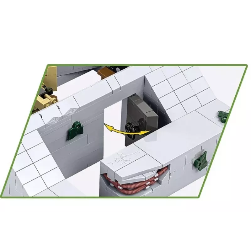 Konstruktionsset Cobi Deutscher Bunker Regelbau 667/642 Modell COBI-3136 – detailliertes Bausteinset