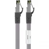 Goobay CAT 8.1 Patchkabel, S/FTP (PiMF), Grau, 0,5 m - LSZH halogenfrei, Kupfer AWG 24 (55135)