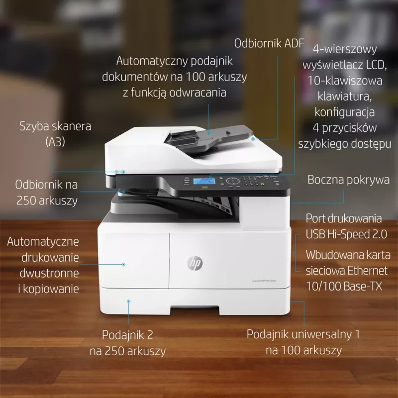 All-in-One-Drucker HP LaserJet M443nda Laser A3 1200 x 1200 DPI 24 ppm