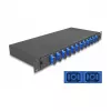 DeLOCK Glasfaser-Spleißgehäuse 67006 Schwarz Metall 482x220x44mm