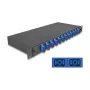 DeLOCK Glasfaser-Spleißgehäuse 67006 Schwarz Metall 482x220x44mm