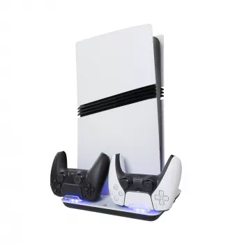 Kühlpad White Shark Guard-2 für PS5 mit integrierter Ladestation (Modell PS5-05102V2)