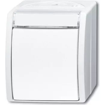 Busch Jaeger 2601/6 WN-54 Elektrischer Schalter 1P Weiß (1085-0-1624)