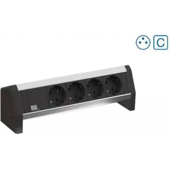 Bachmann Steckdoseneinheit DESK 902.02343xUTE Steckdosen 1x Abdeckplatte