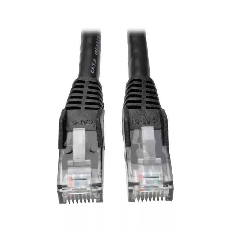 Eaton Tripp Lite Serie Cat6 Gigabit Snagless Molded (UTP) Ethernet-Kabel (RJ45 M/M), PoE, Schwarz, 1,52 m - Patchkabel - RJ-45 (M) zu RJ-45 (M) - 1,52 m - UTP - CAT 6 - Moulded