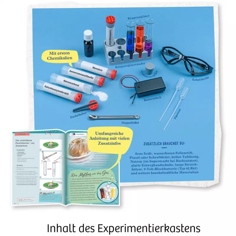 Kosmos Chemie labor C 500, Experimentierkasten, Chemie, 9 Jahr(e), Mehrfarbig