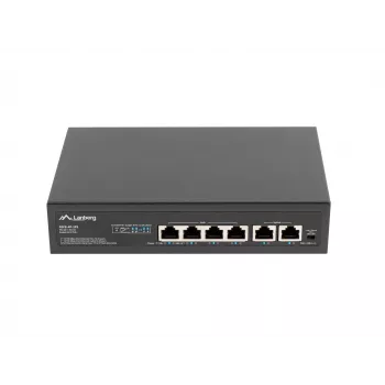 Lanberg Switch PoE+ Rack 10/19 RSFE-4P-2FE-60
