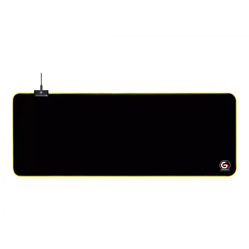 Gembird MP-GAMELED-L Mauspad Gaming Mauspad Schwarz