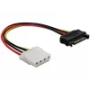 DeLOCK Stromkabel SATA/Molex Schwarz-Rot 0,12 m 860115