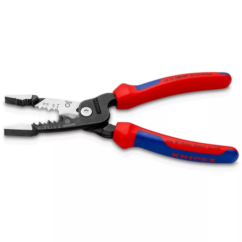 Knipex 13 72 200 ME Abisolierzange Schwarz, Blau, Rot, Edelstahl