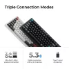 Mechanische Tastatur Keychron Q1 Ultra 8K — 75% Layout, USB + RF Wireless + Bluetooth, RGB, Schwarz