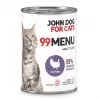 John Dog 99 Menu Turkey Nassfutter für Katzen 400 g